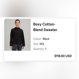 Lululemon Boxy Cotton Blend Sweater